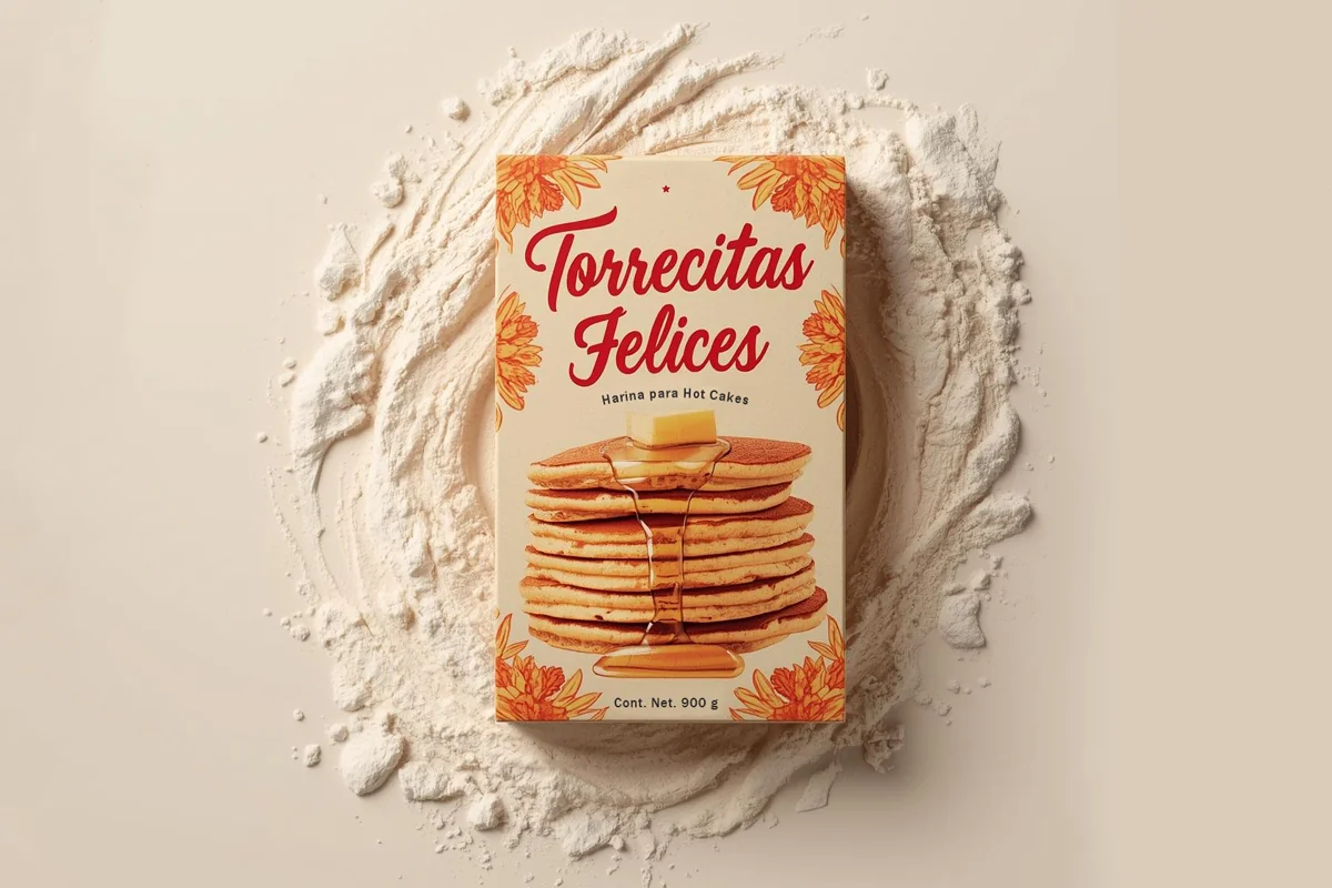 Empaque caja hot cakes offset